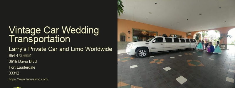 Wedding Car With Chauffeur